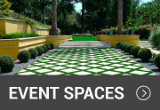 artificial grass in an event space outside